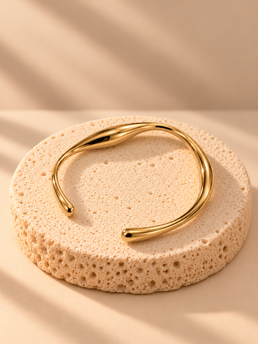 Elodie Sculpted Open Cuff Bracelet