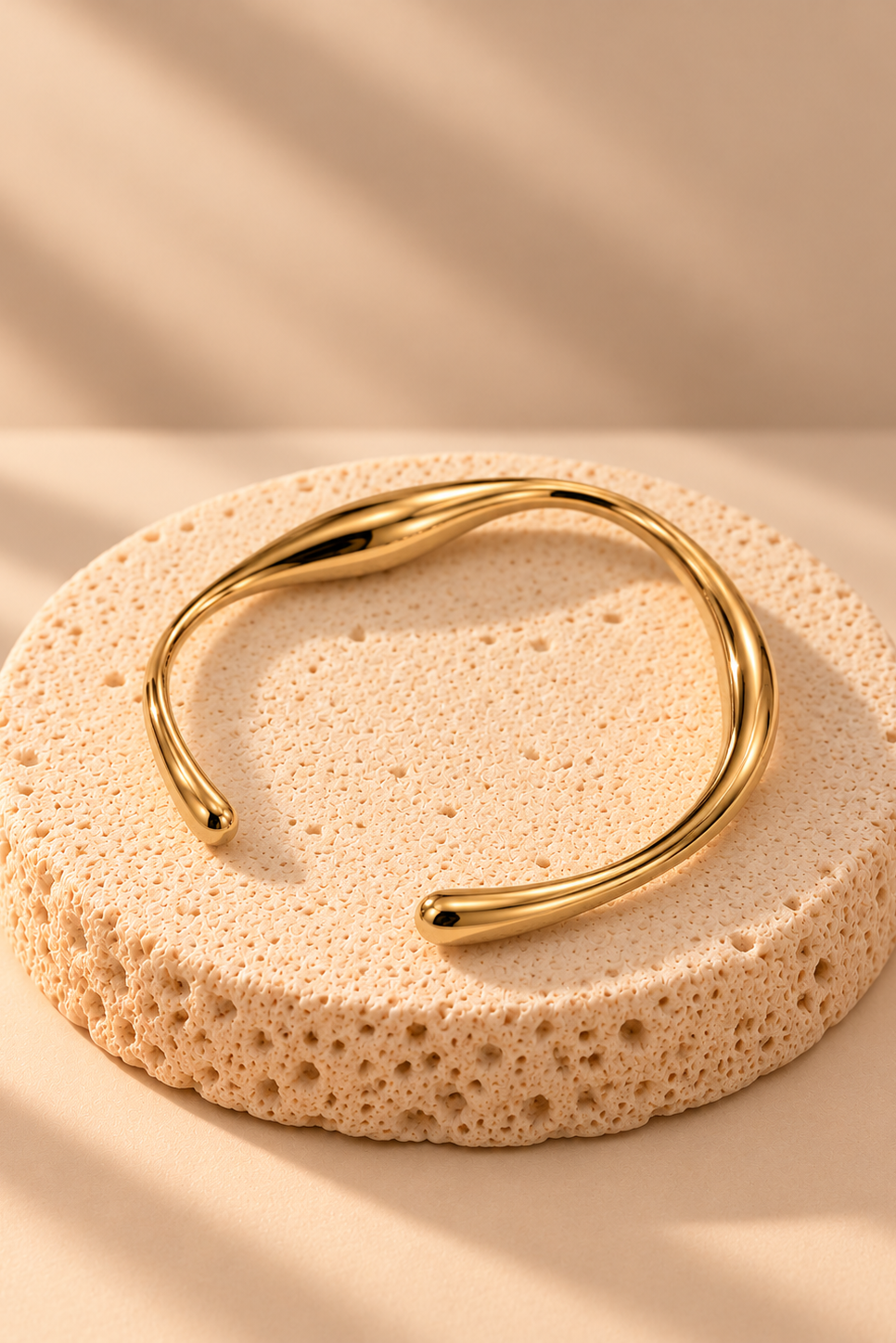 Elodie Sculpted Open Cuff Bracelet