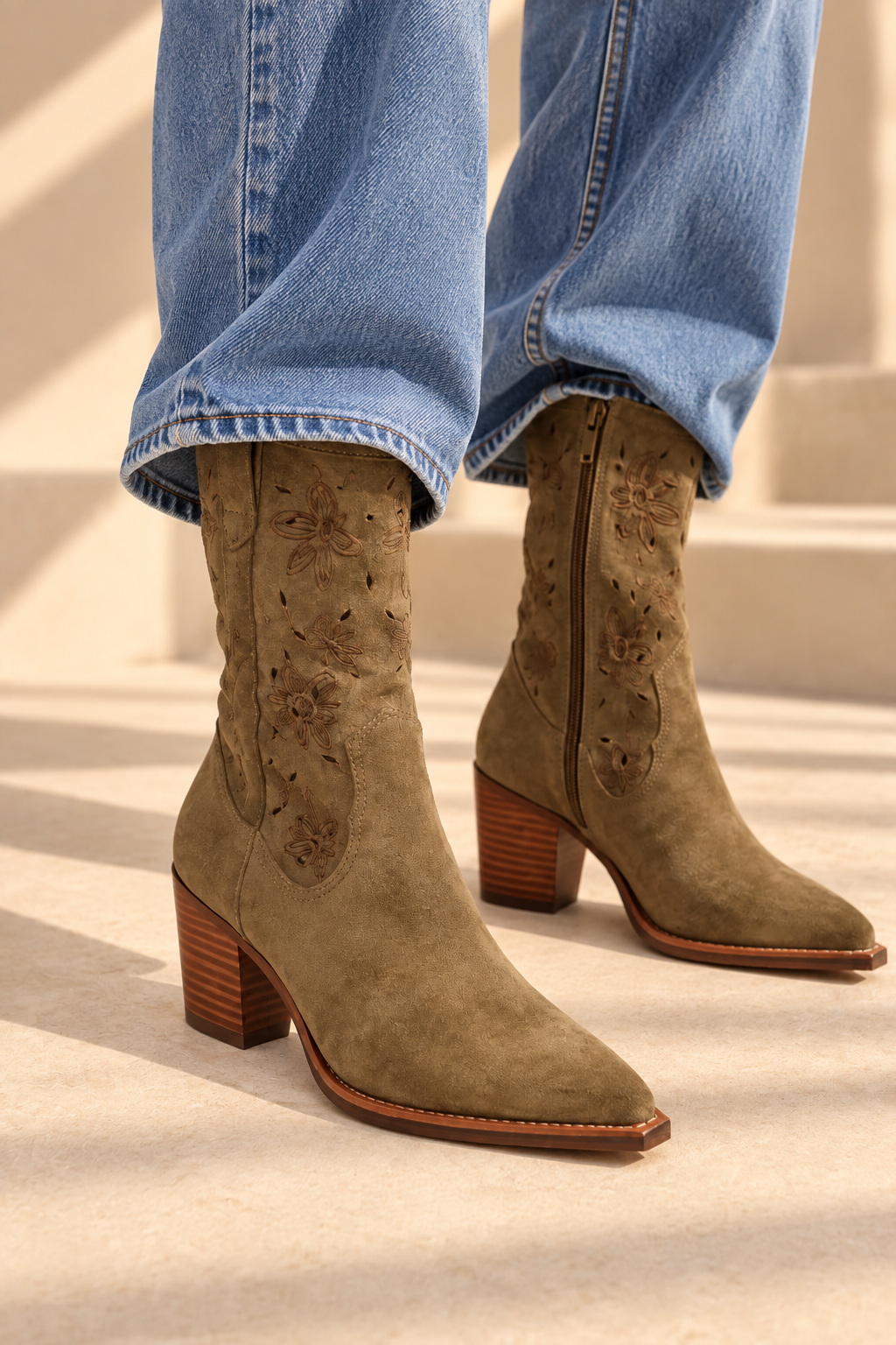 Fleur Embroidered Boots