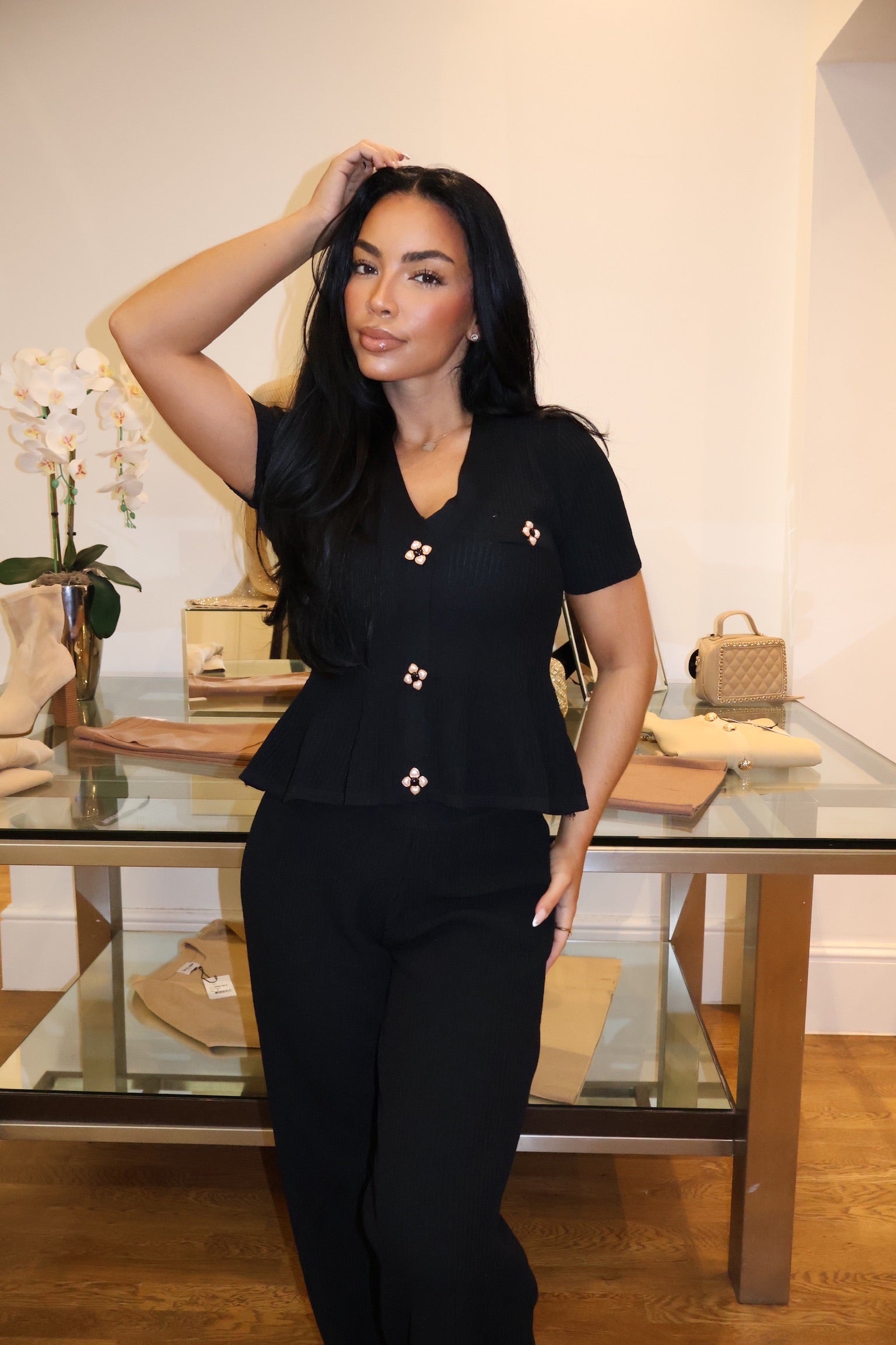 Peplum Knit Co-Ord