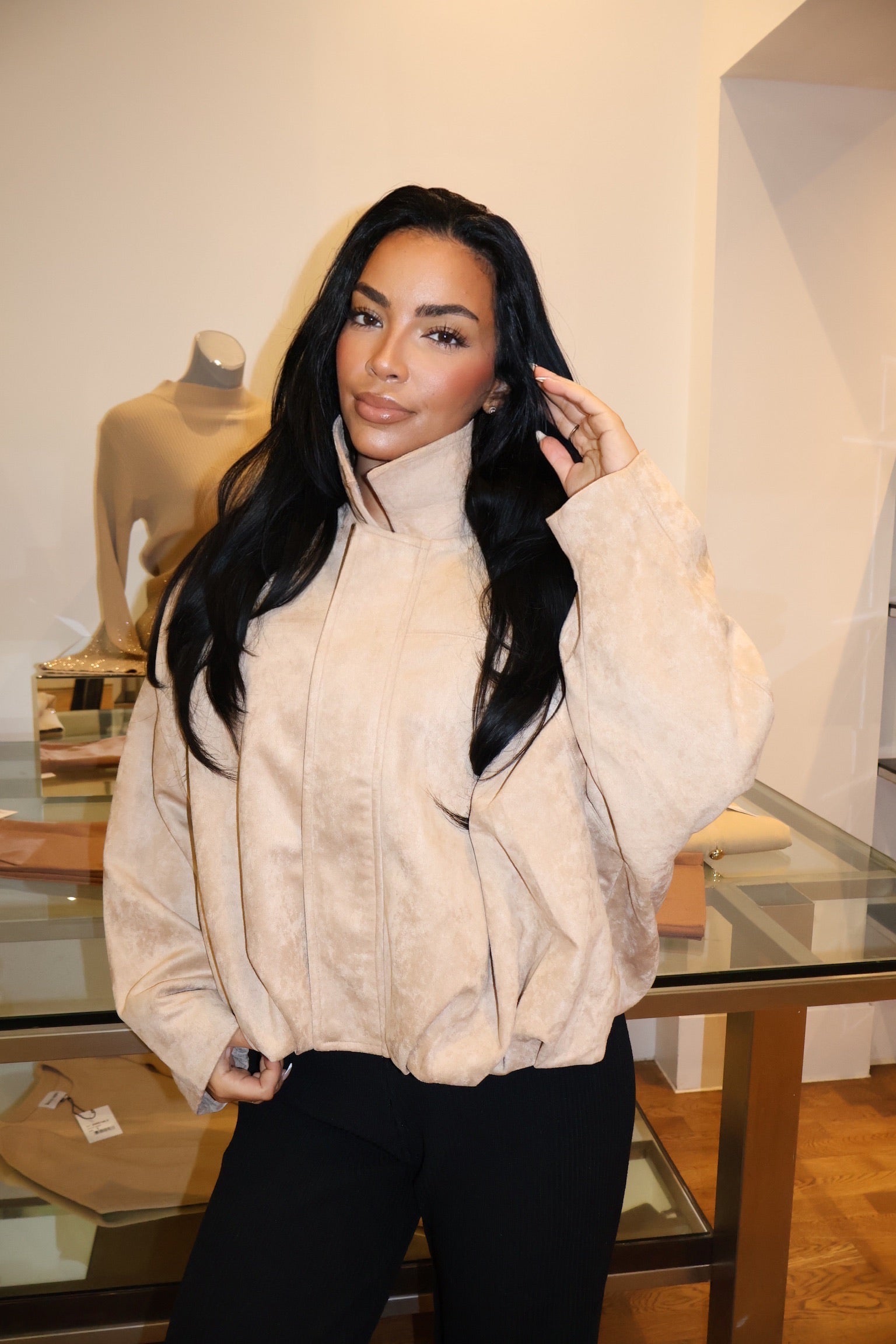 Luxe Suede Zip Jacket