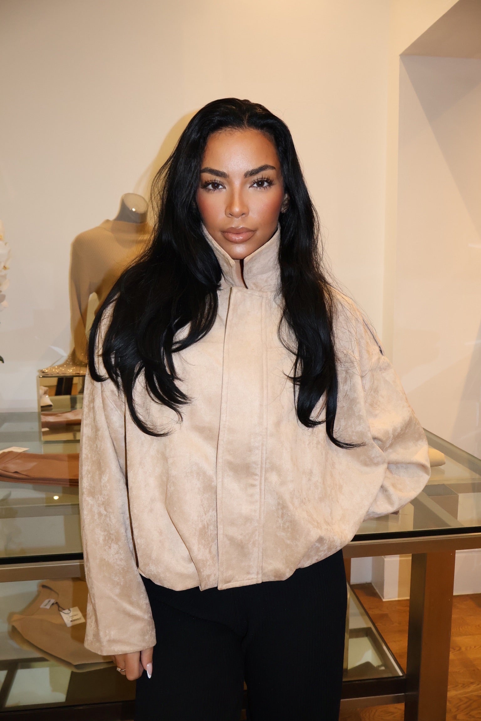 Luxe Suede Zip Jacket