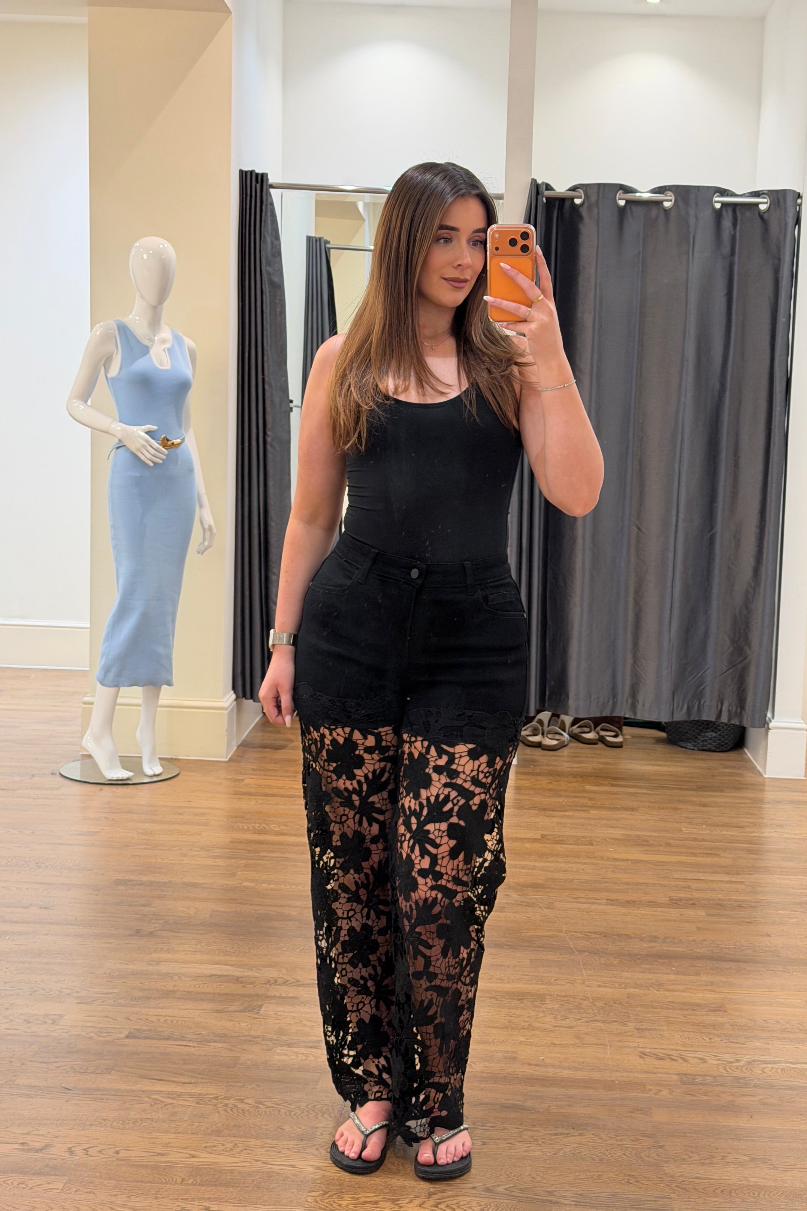 Noir Lace Statement Trousers