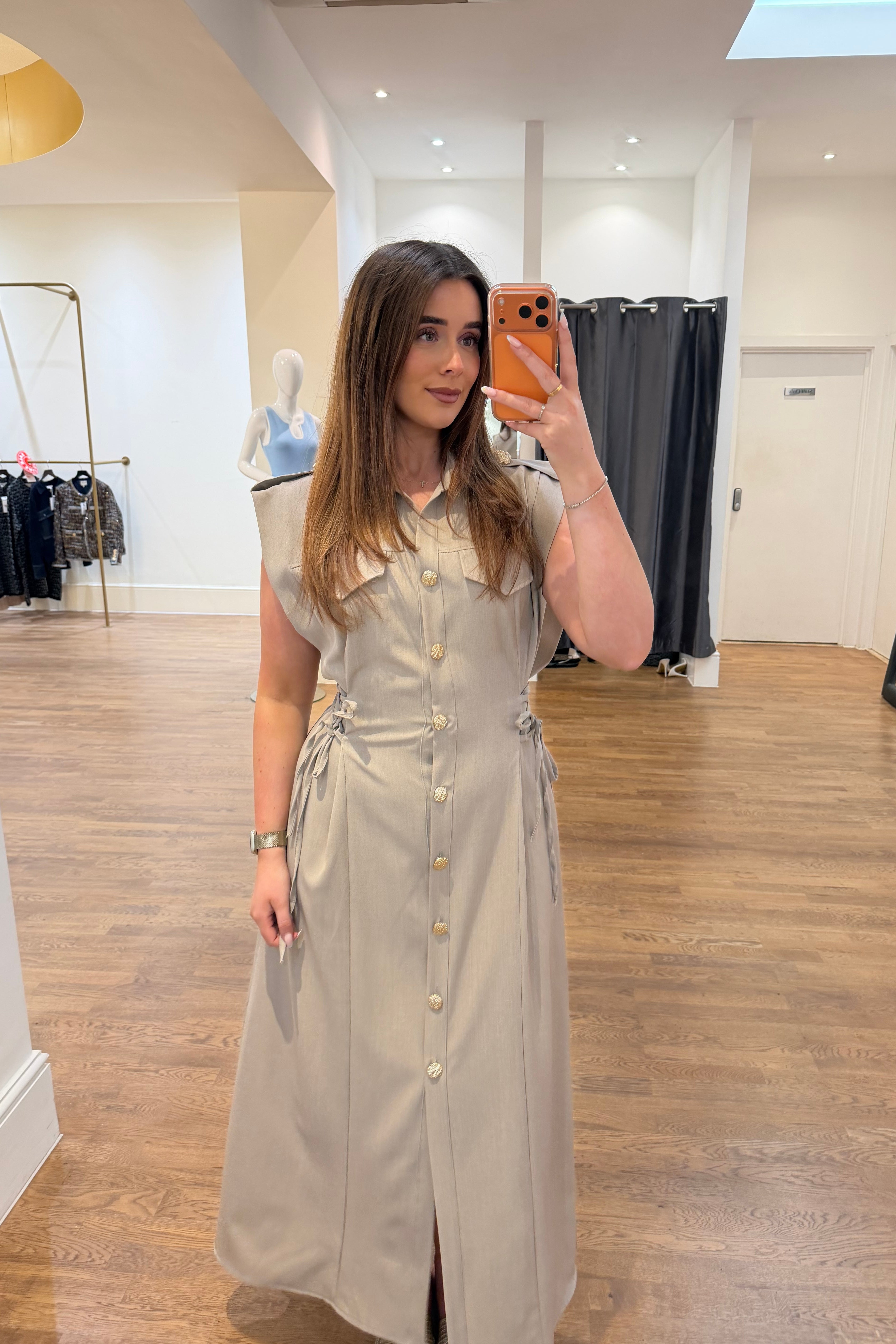 Stone Luxe Maxi Dress