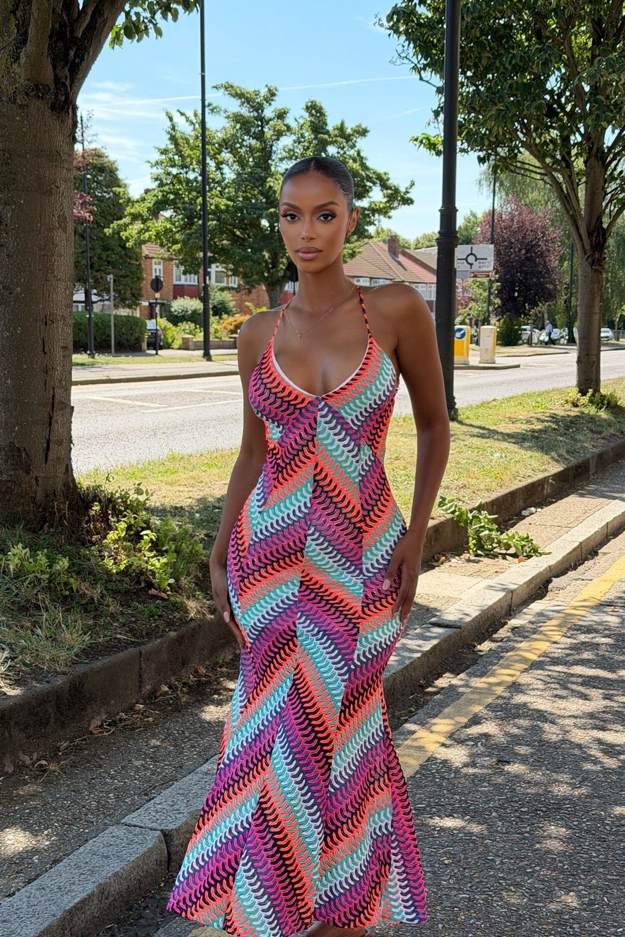 Sorrento Maxi Dress - Tropical Pink