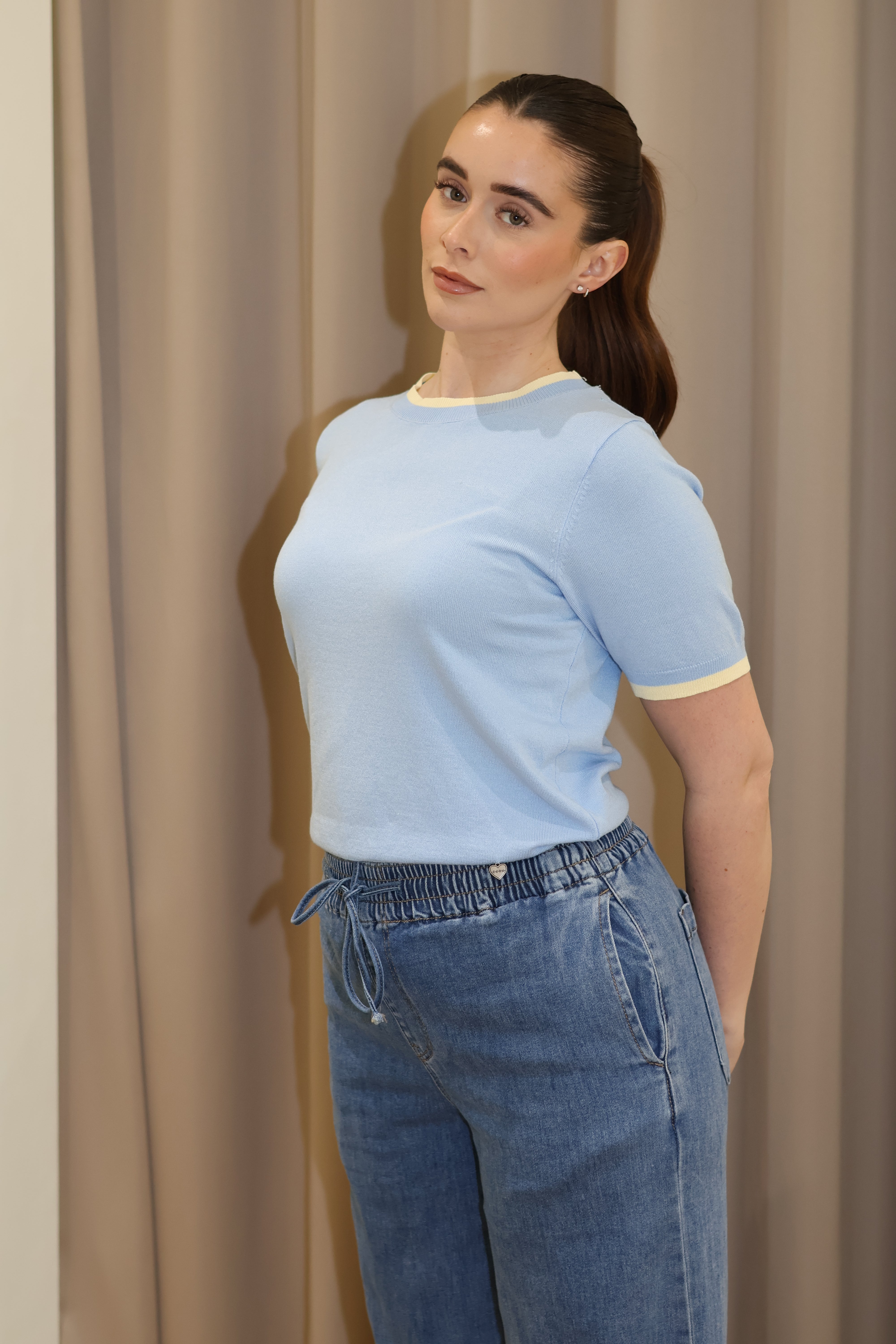 Azure Line Tee