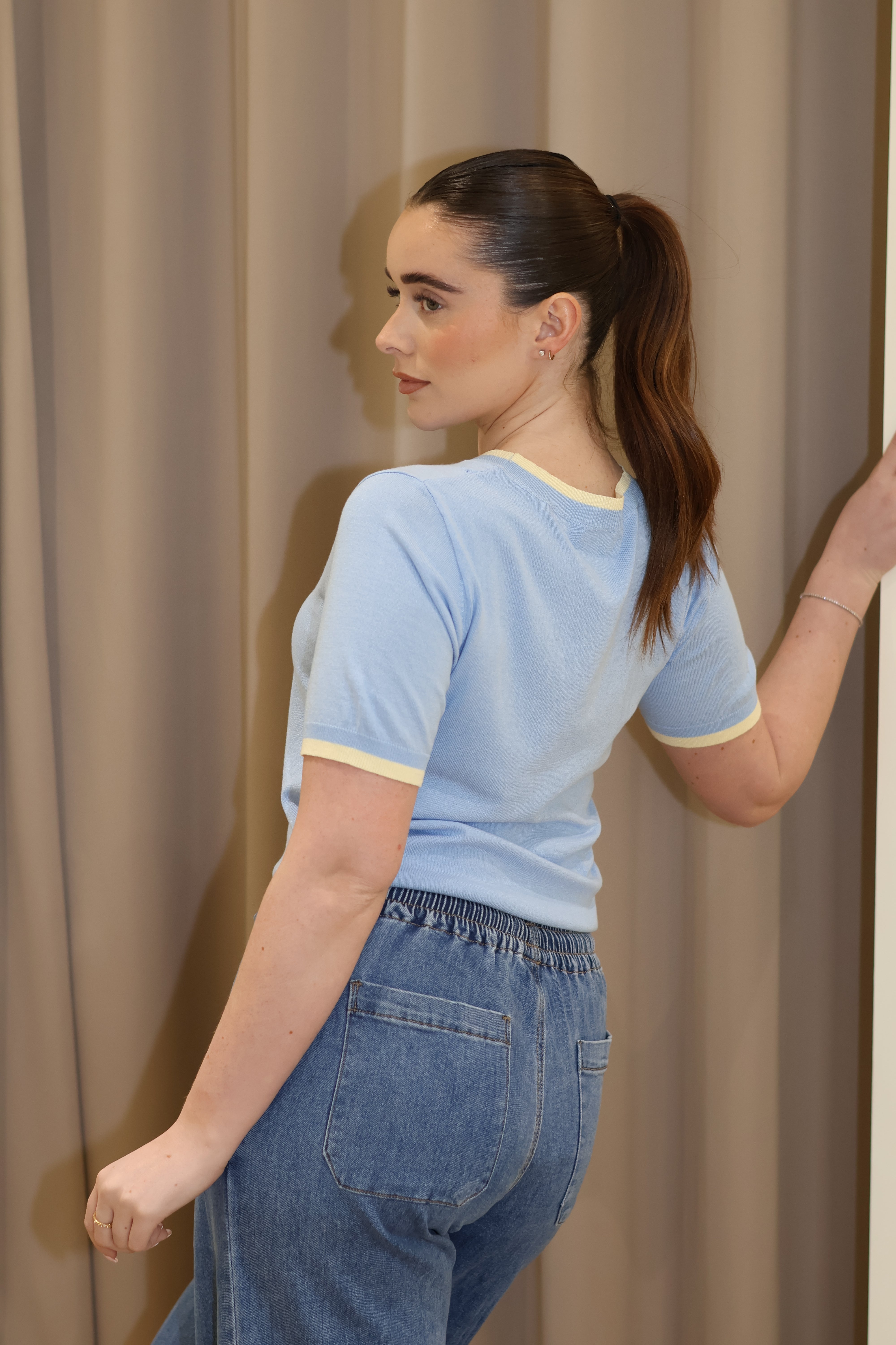 Azure Line Tee