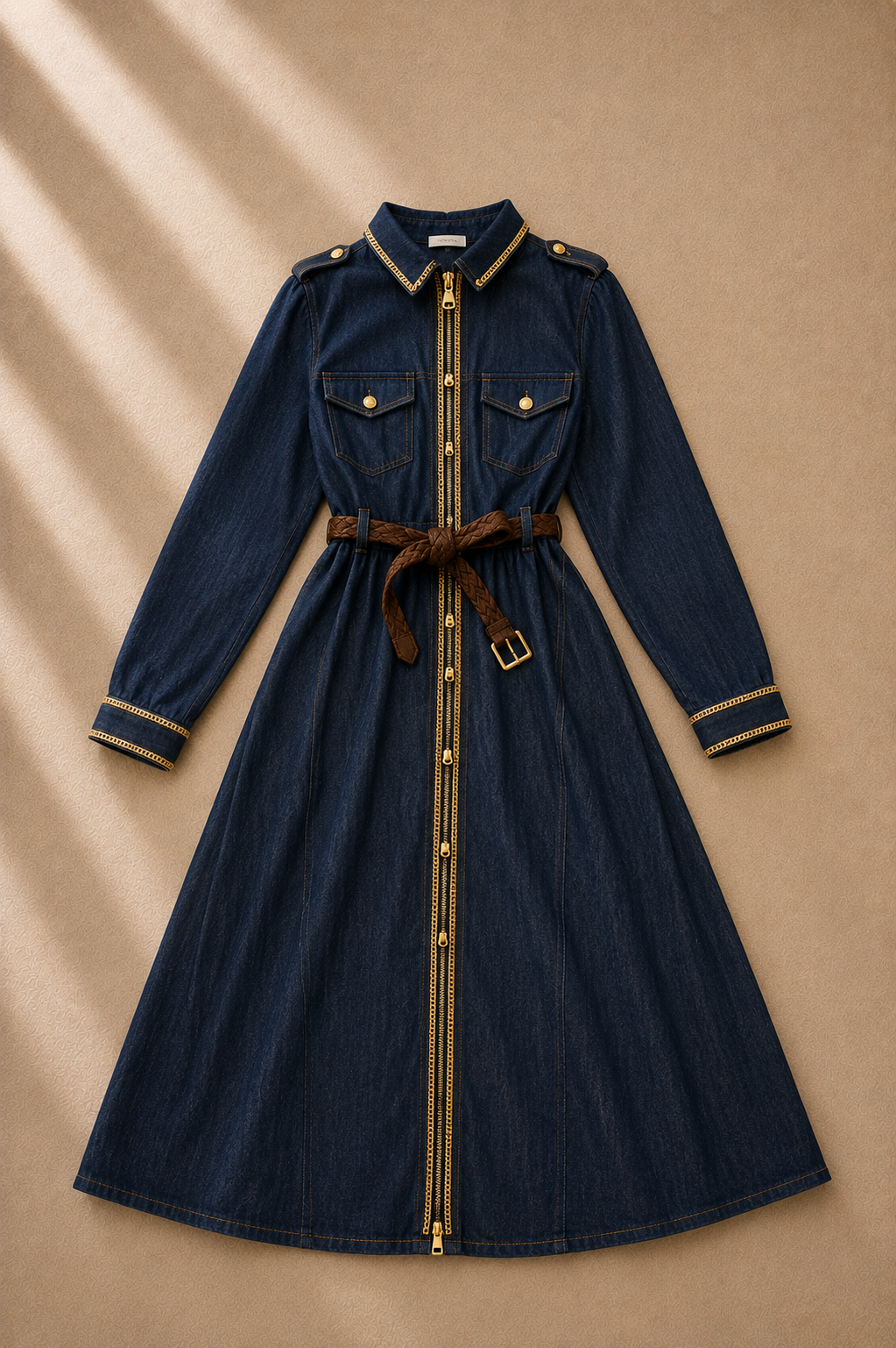 Mayfair Chain Denim Dress
