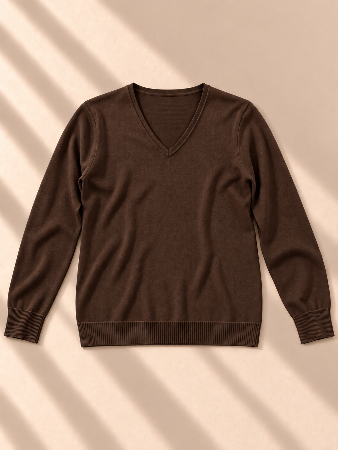 Mirelle V-Neck Knit – Brown