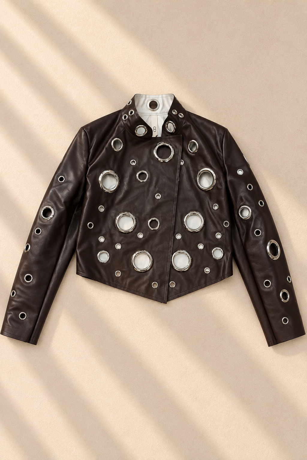 Nola Eyelet Jacket – Brown