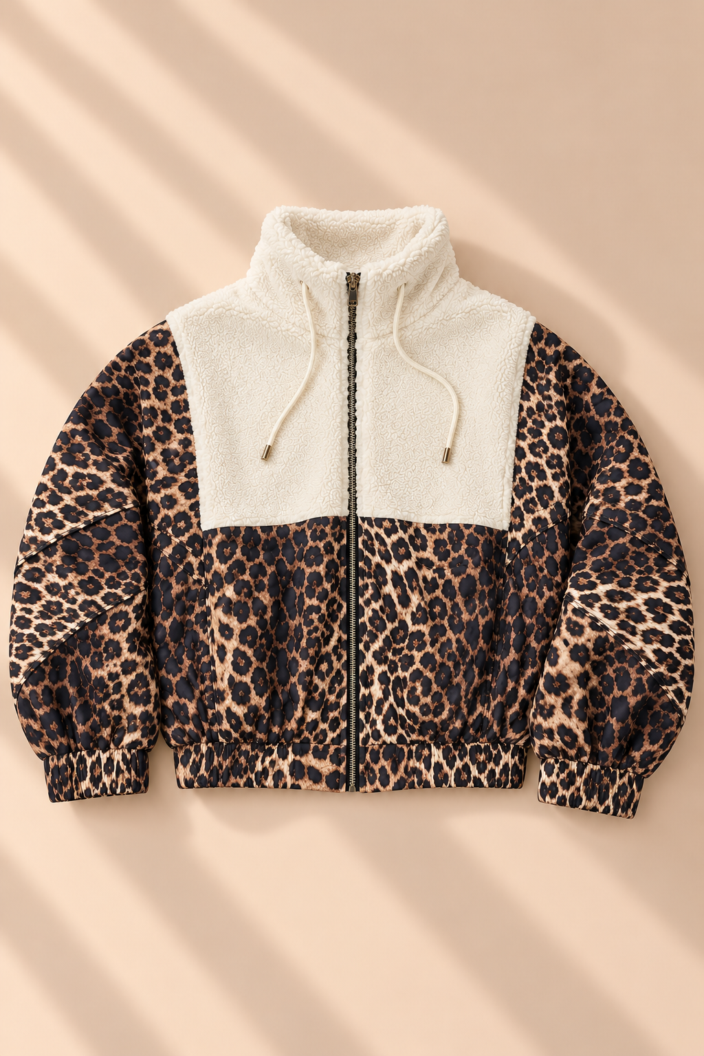 Odette Leopard Borg Jacket