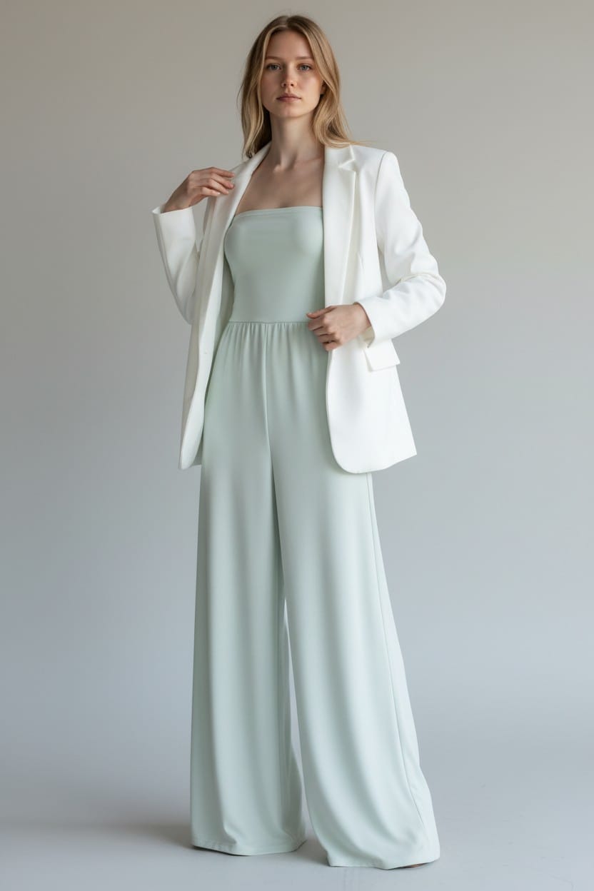 Sage Flow Jumpsuit - Mint