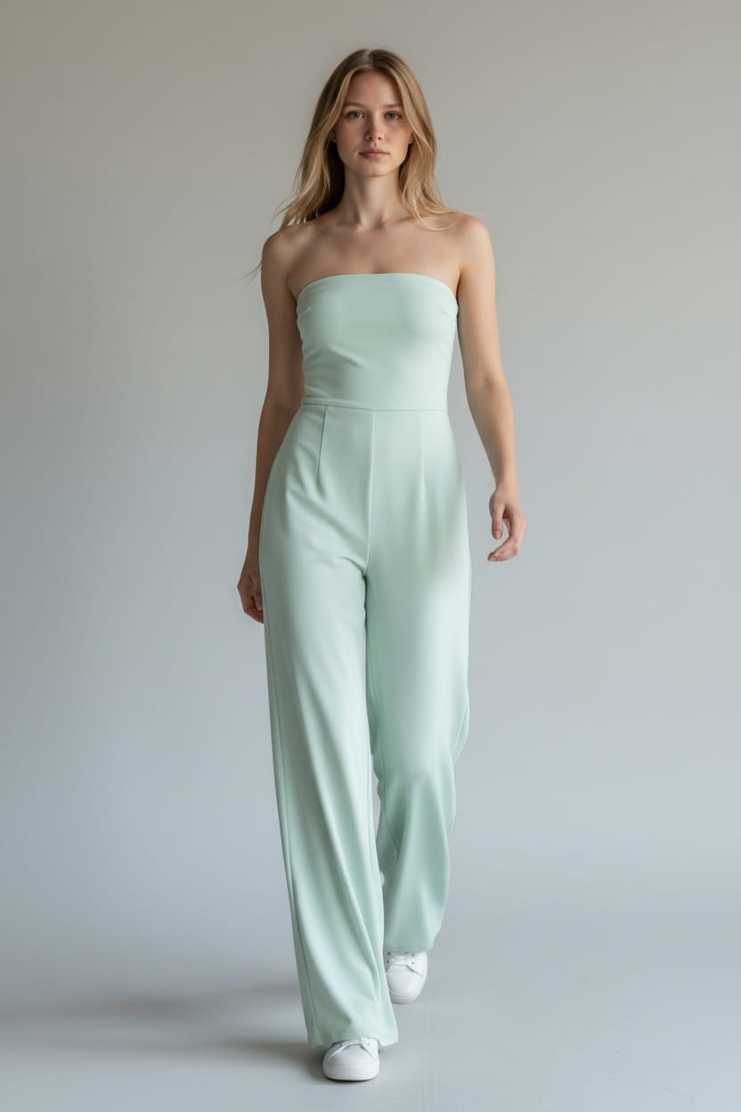 Sage Flow Jumpsuit - Mint