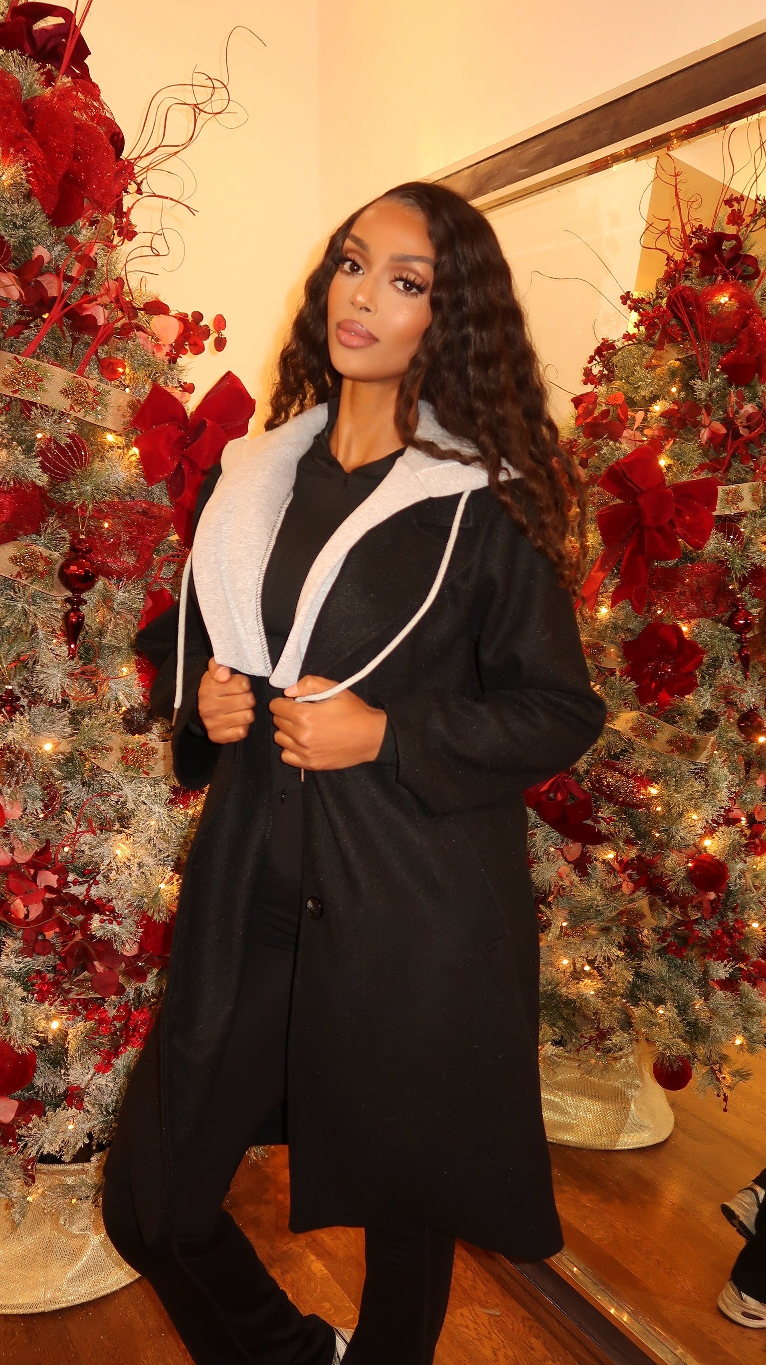 Harriet Hooded Longline Coat