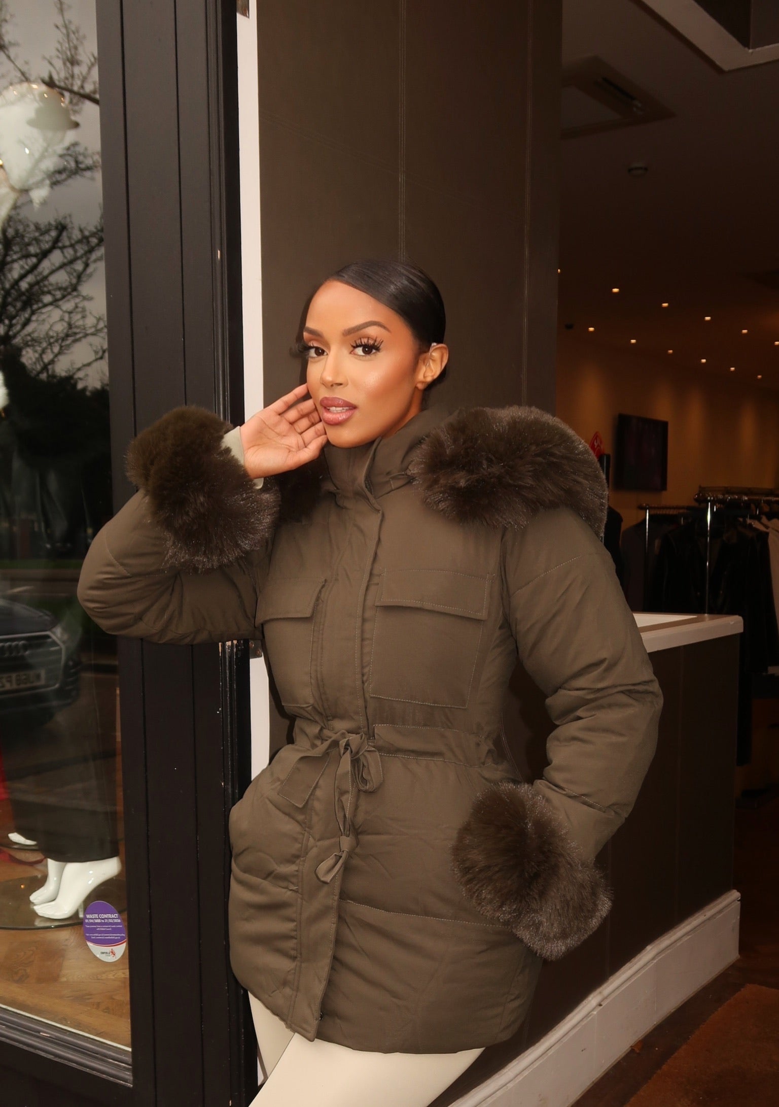 Camden Luxe Fur-Trim Parka