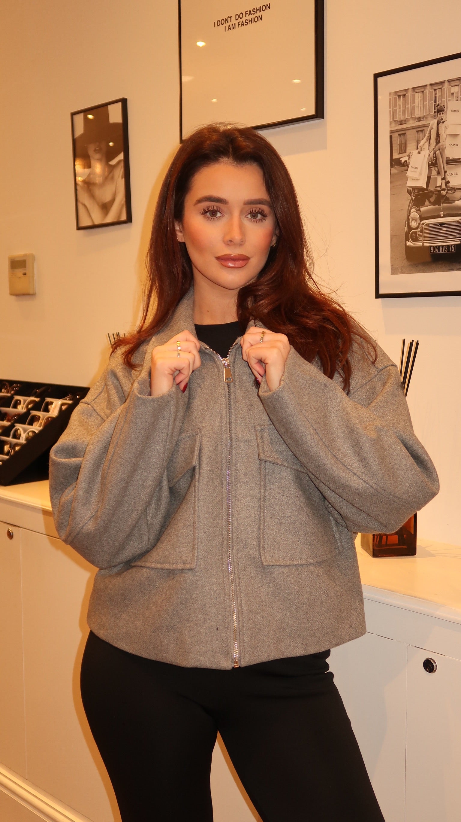 Hollis Wool Blend Zip Jacket