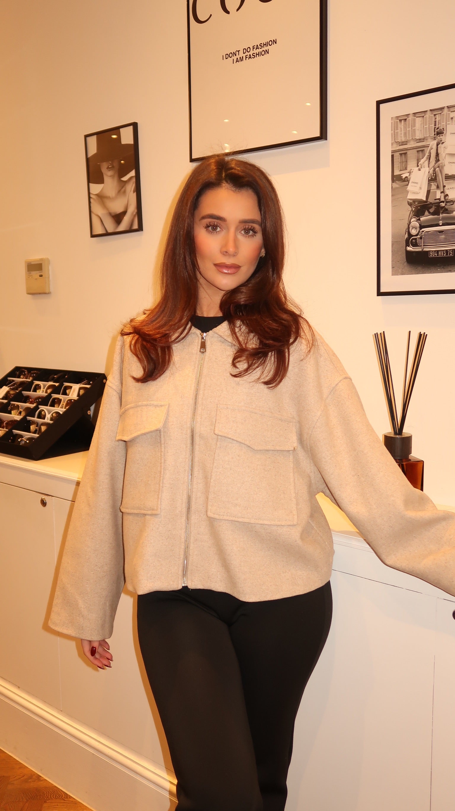 Hollis Wool Blend Zip Jacket