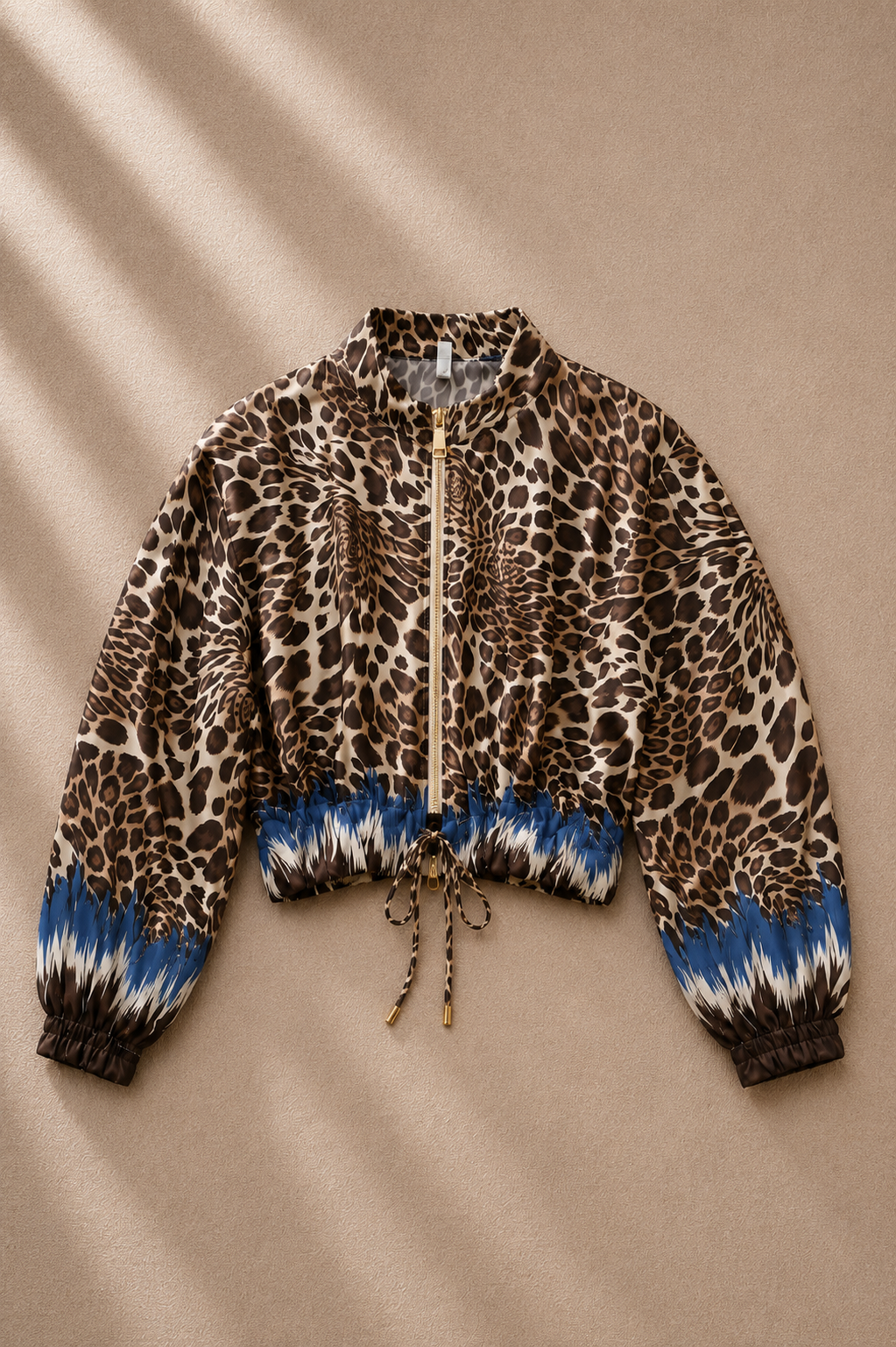 Savannah Leopard Bomber – Blue