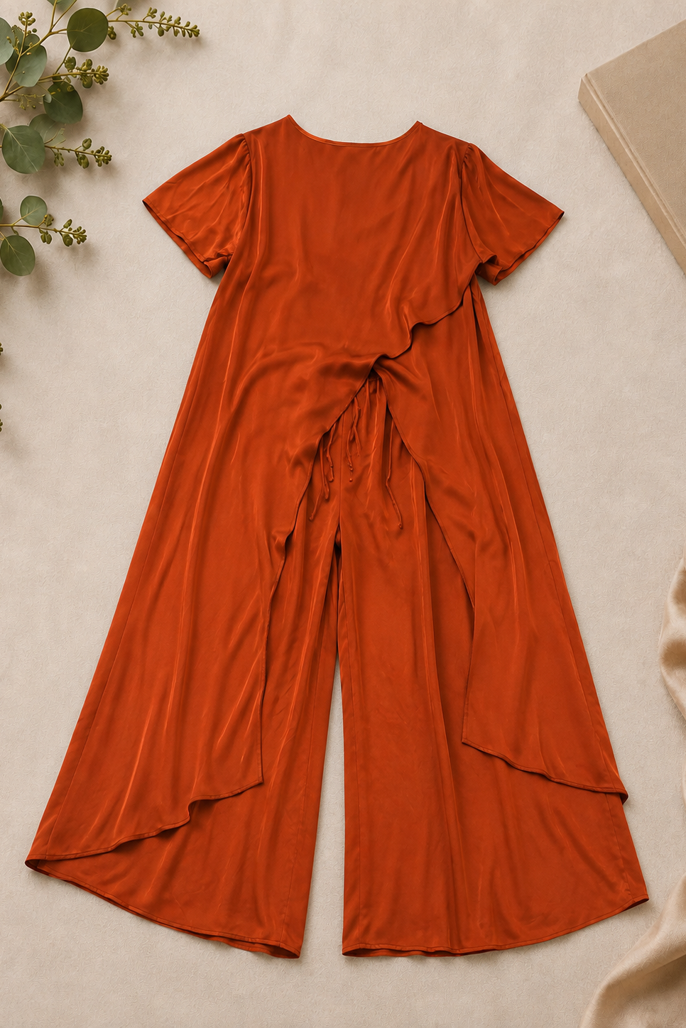 Sienna Muse Satin Co-Ord - Sunset
