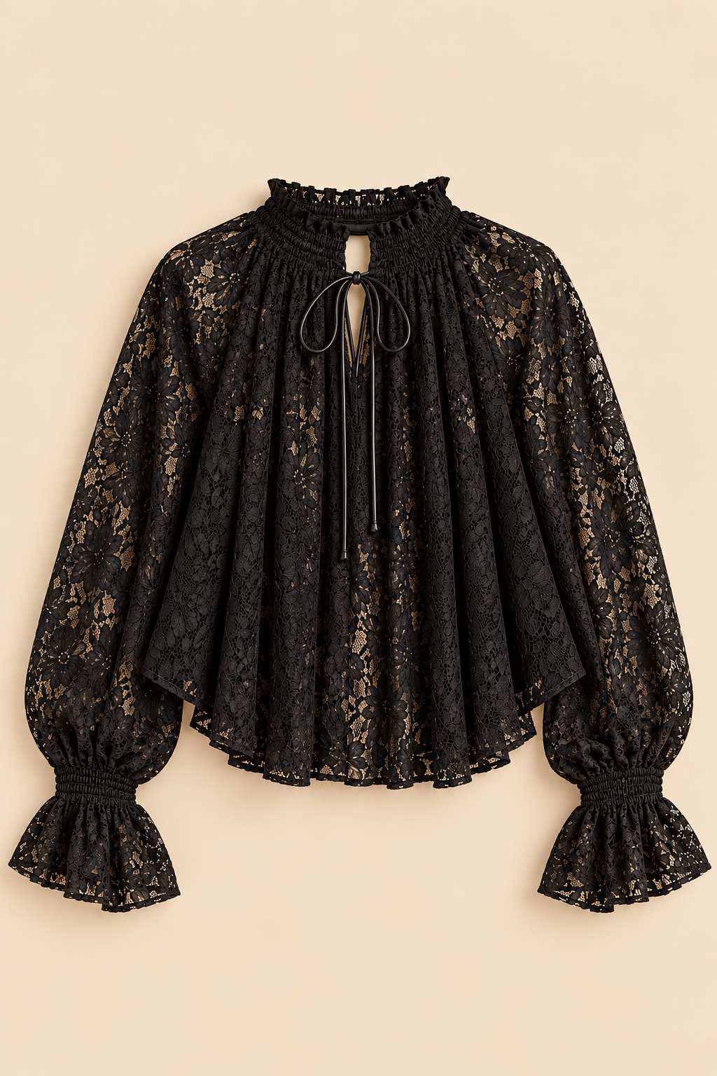 Tilly Lace Blouse – Black