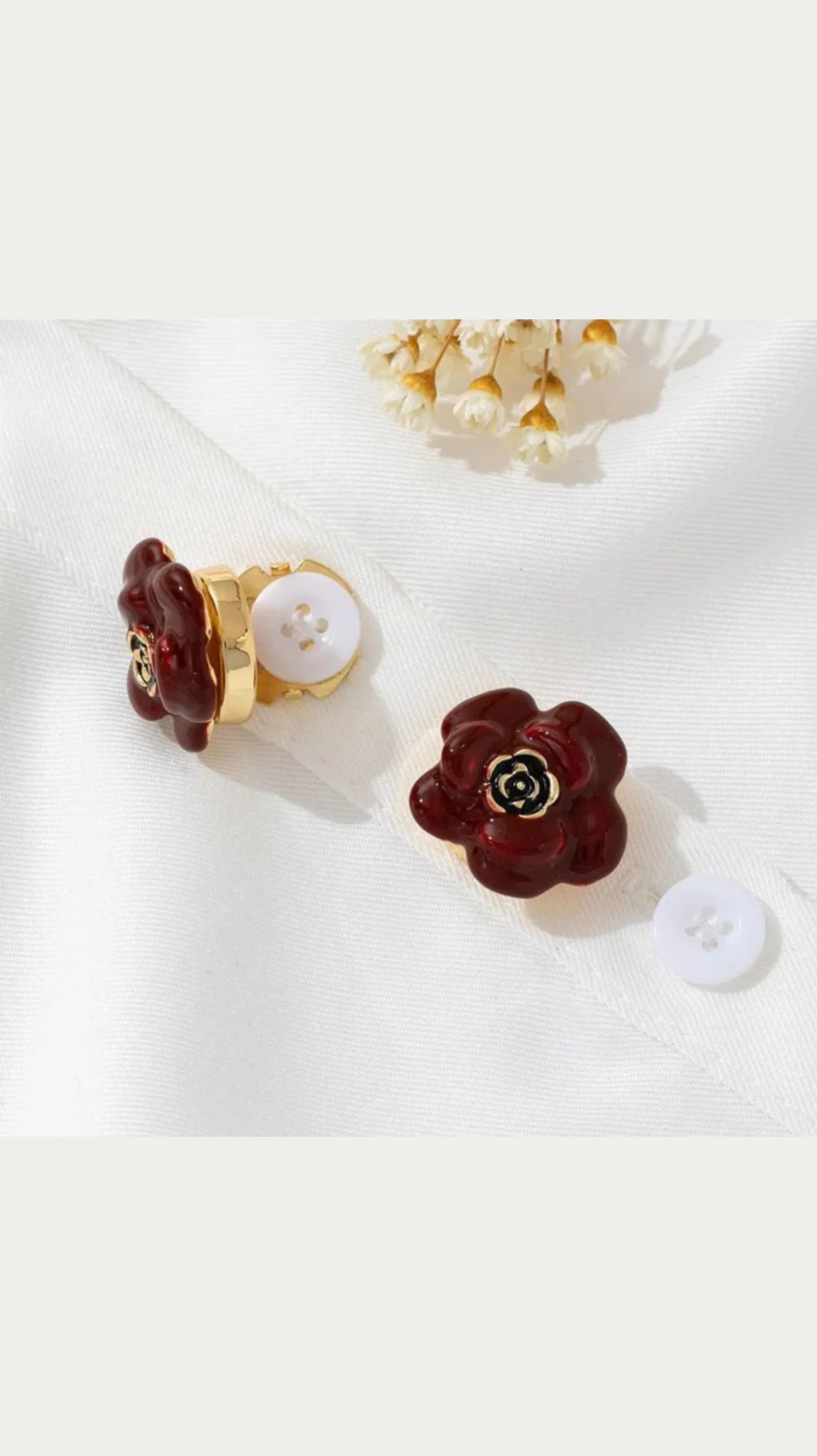 Enamel Bloom | Button Covers