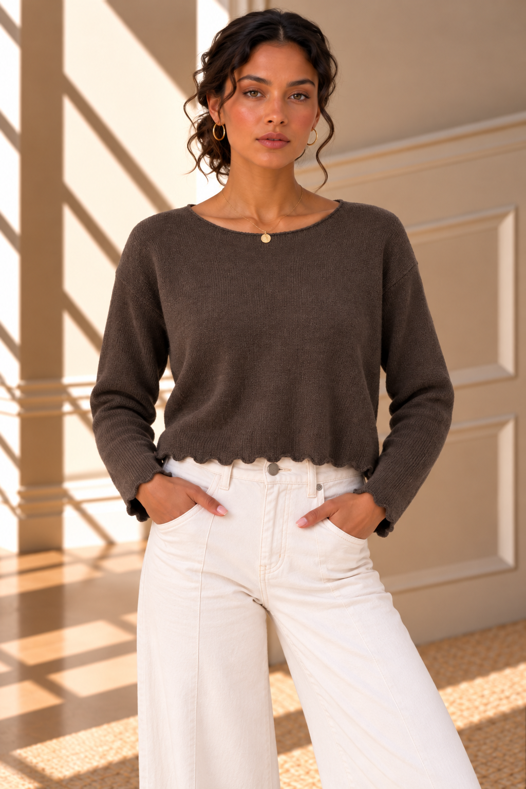 Isla Soft Knit Jumper – Mocha