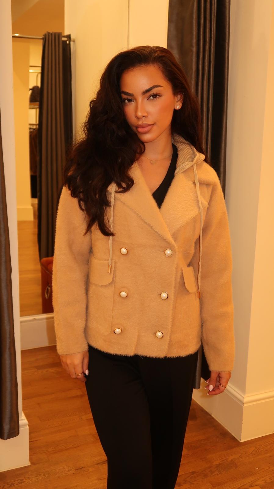 Tessa Soft Wool Hooded Jacket