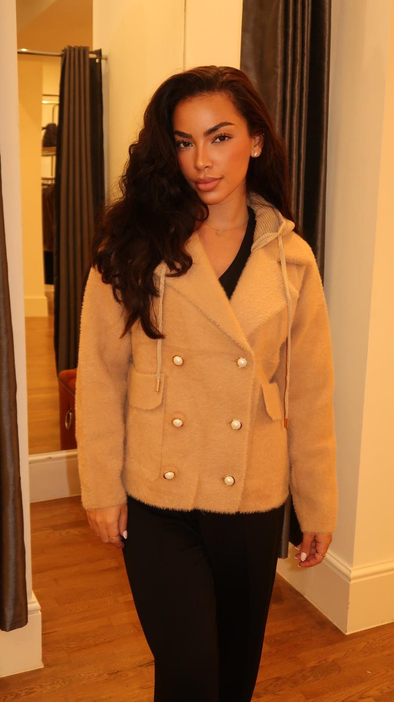 Tessa Soft Wool Hooded Coat