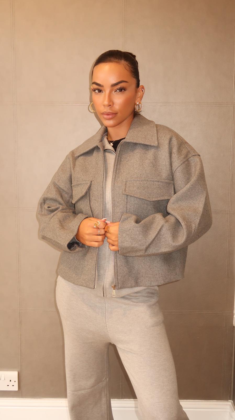 Hollis Wool Blend Zip Jacket