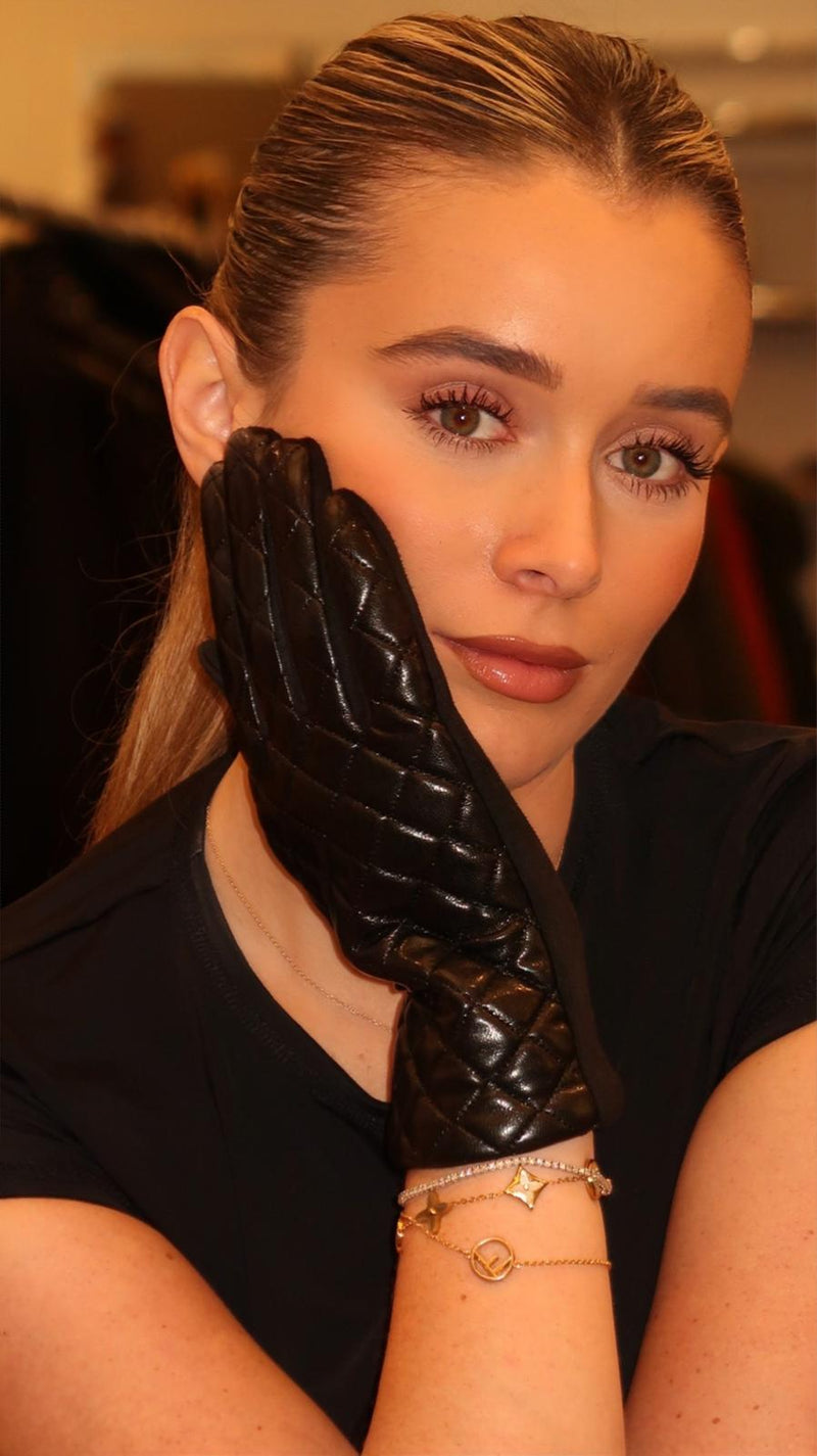 Tessa Quilted Shine Gloves