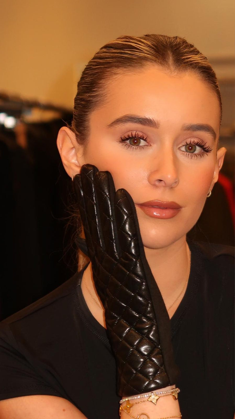 Tessa Quilted Shine Gloves