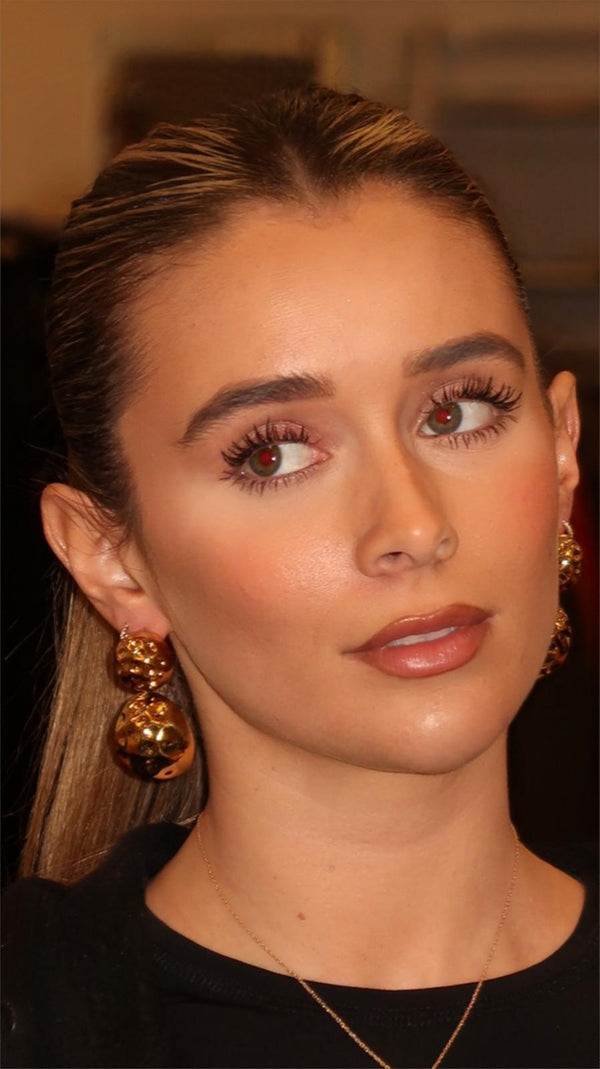 Freya Double Orb Earrings