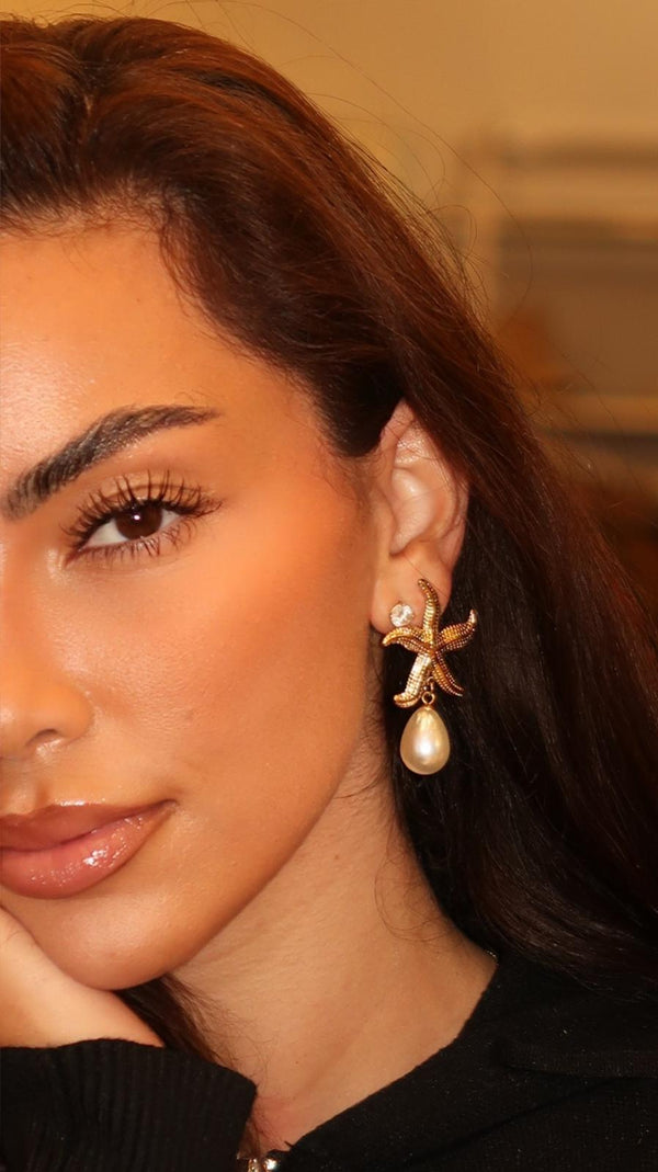 Lunara Star Teardrop Earrings