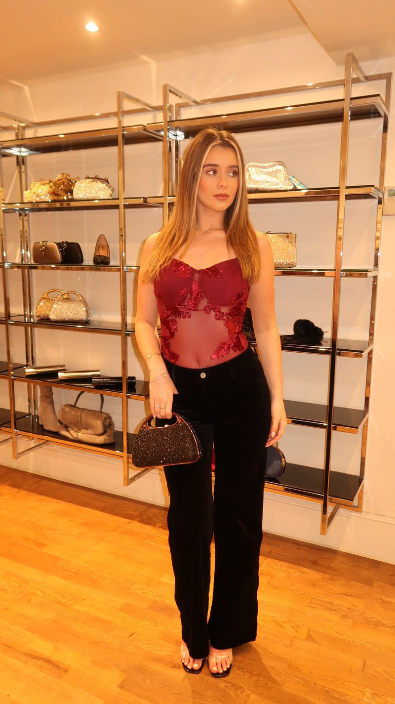 Lucia Lace Mesh Bodysuit