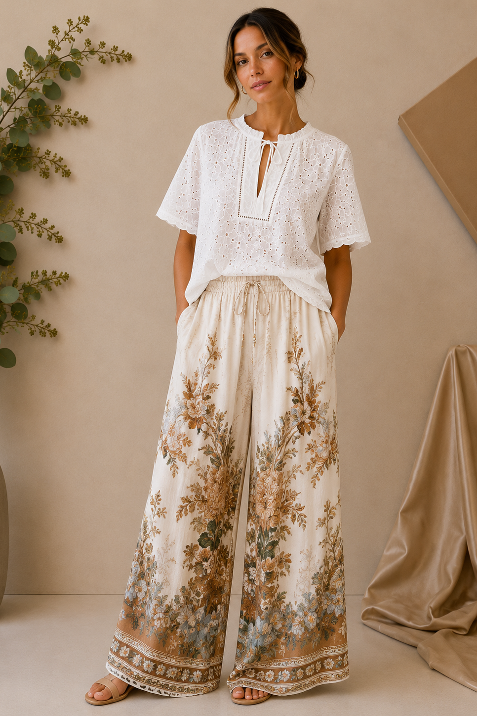 White Eyelet Blouse