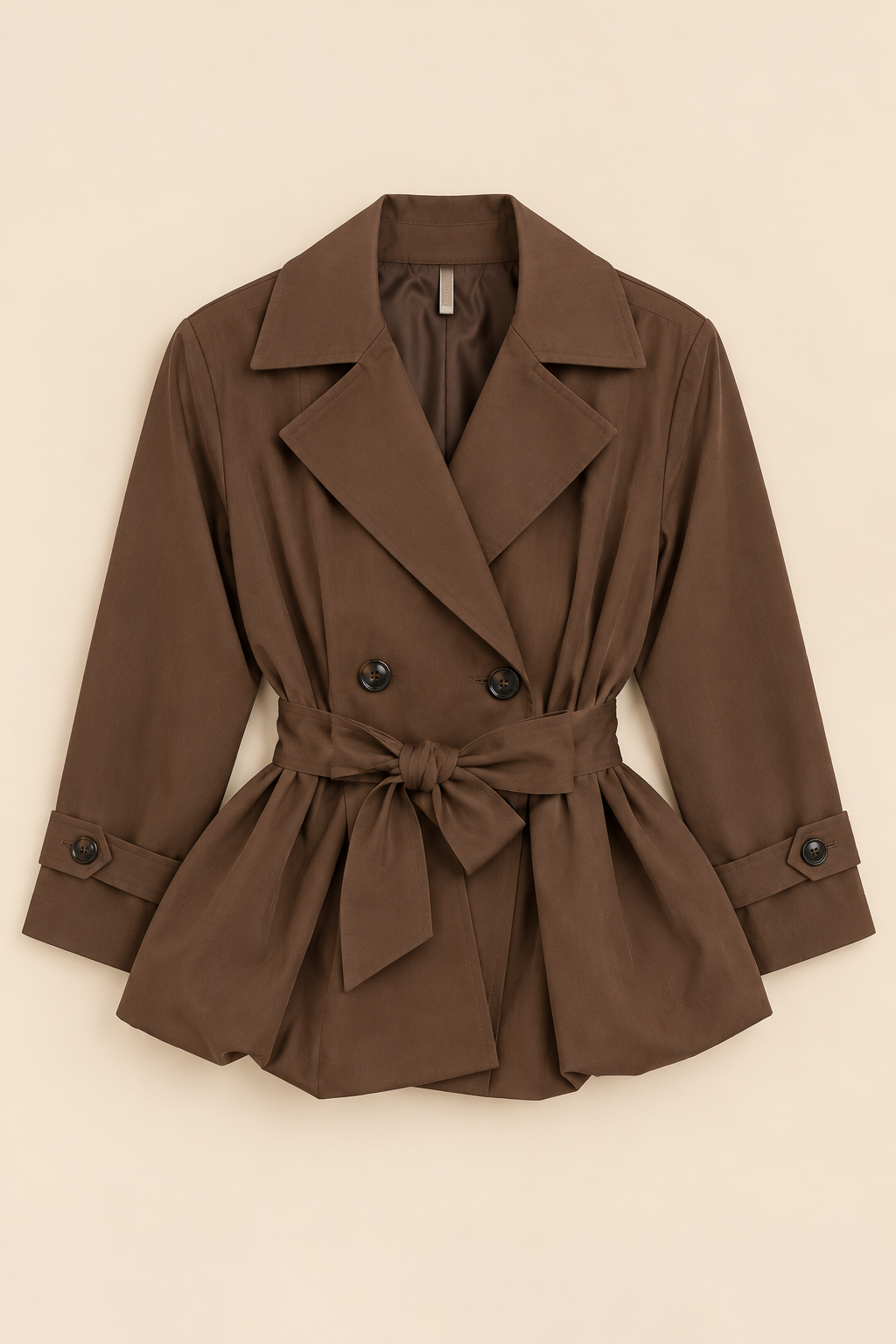 Wren Belted Jacket – Brown