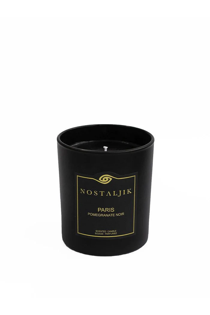 Paris Pomegranate Noir candle in a glass vessel