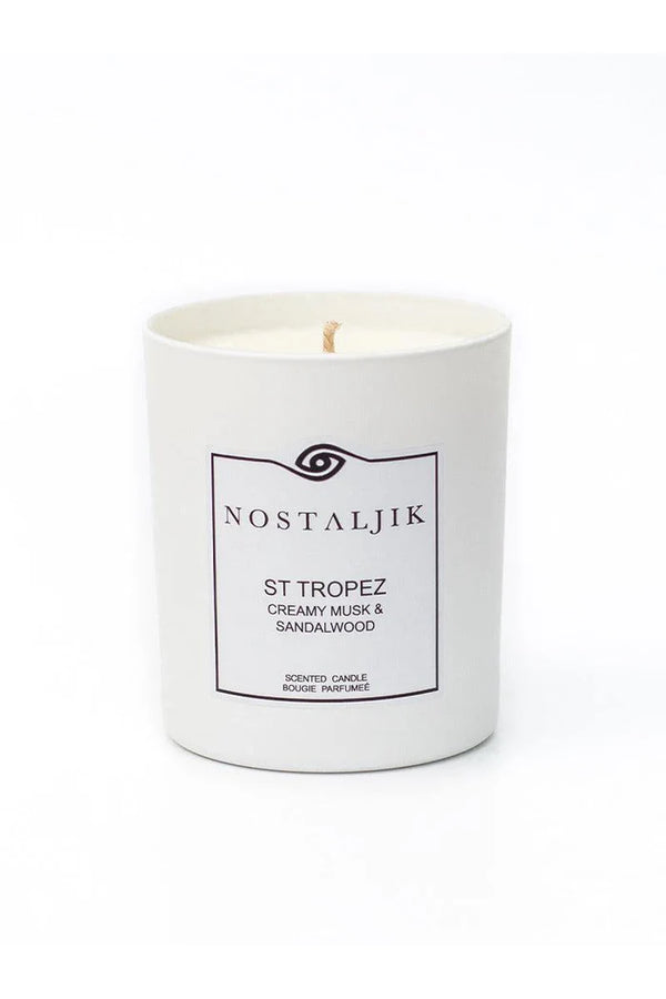 St Tropez candle in a glass vessel