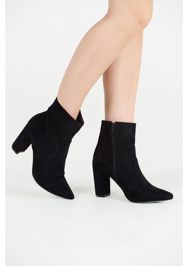 Black Suede Ankle Boots