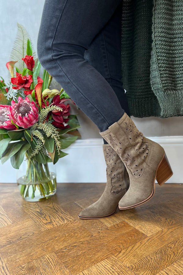 Lainey Khaki Boots