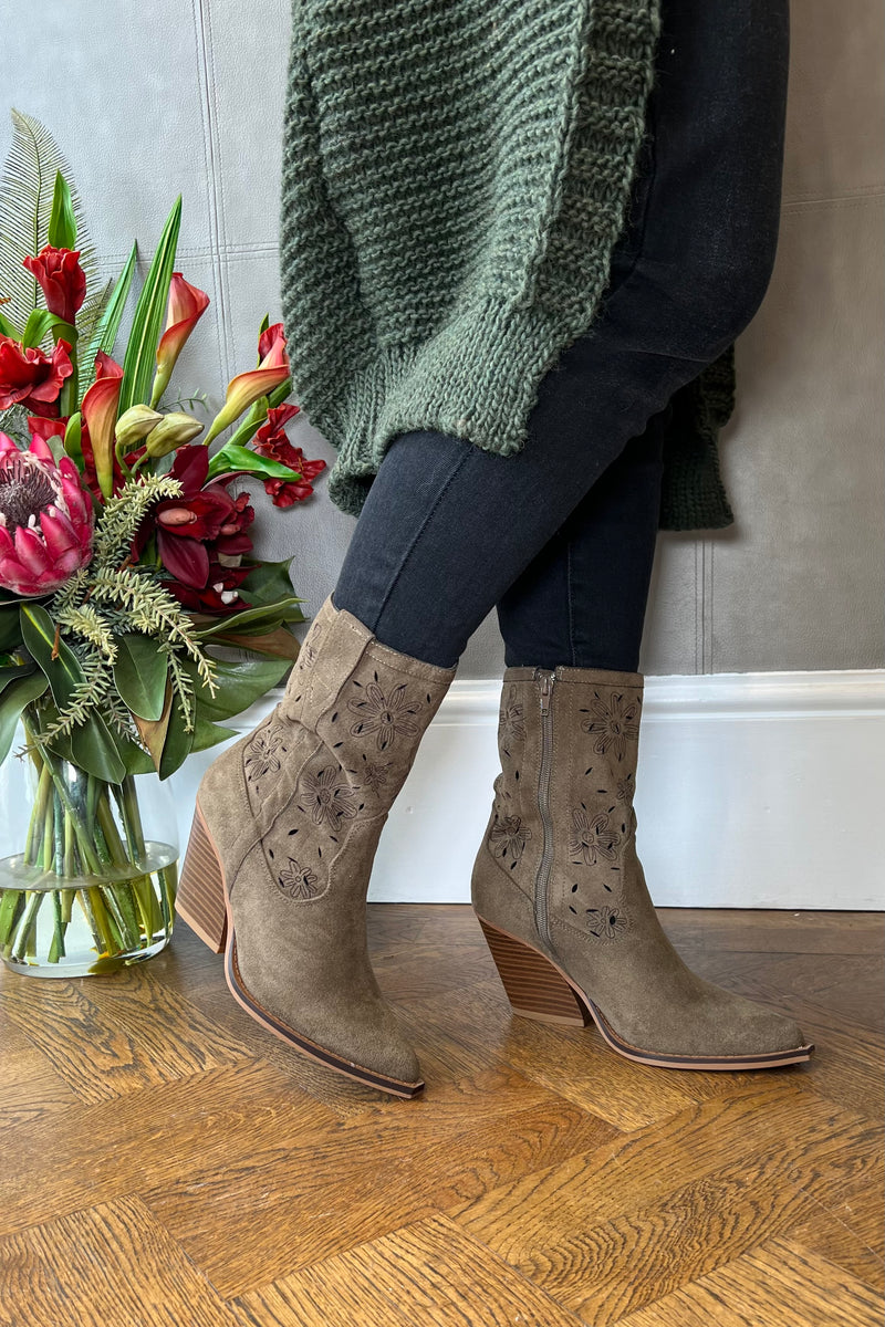 Lainey Khaki Boots